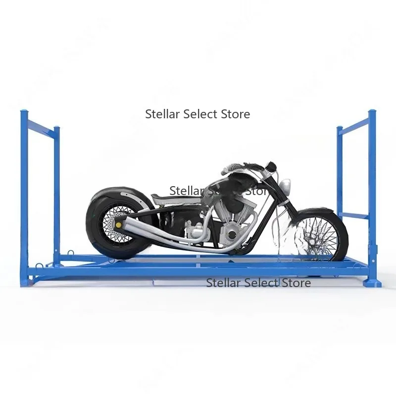 Truck Delivery Heavy  Metal Stackable Pallet Motorbike Stillage Foldable Motorcycle Transport Rack 1000kg Capacity Powder