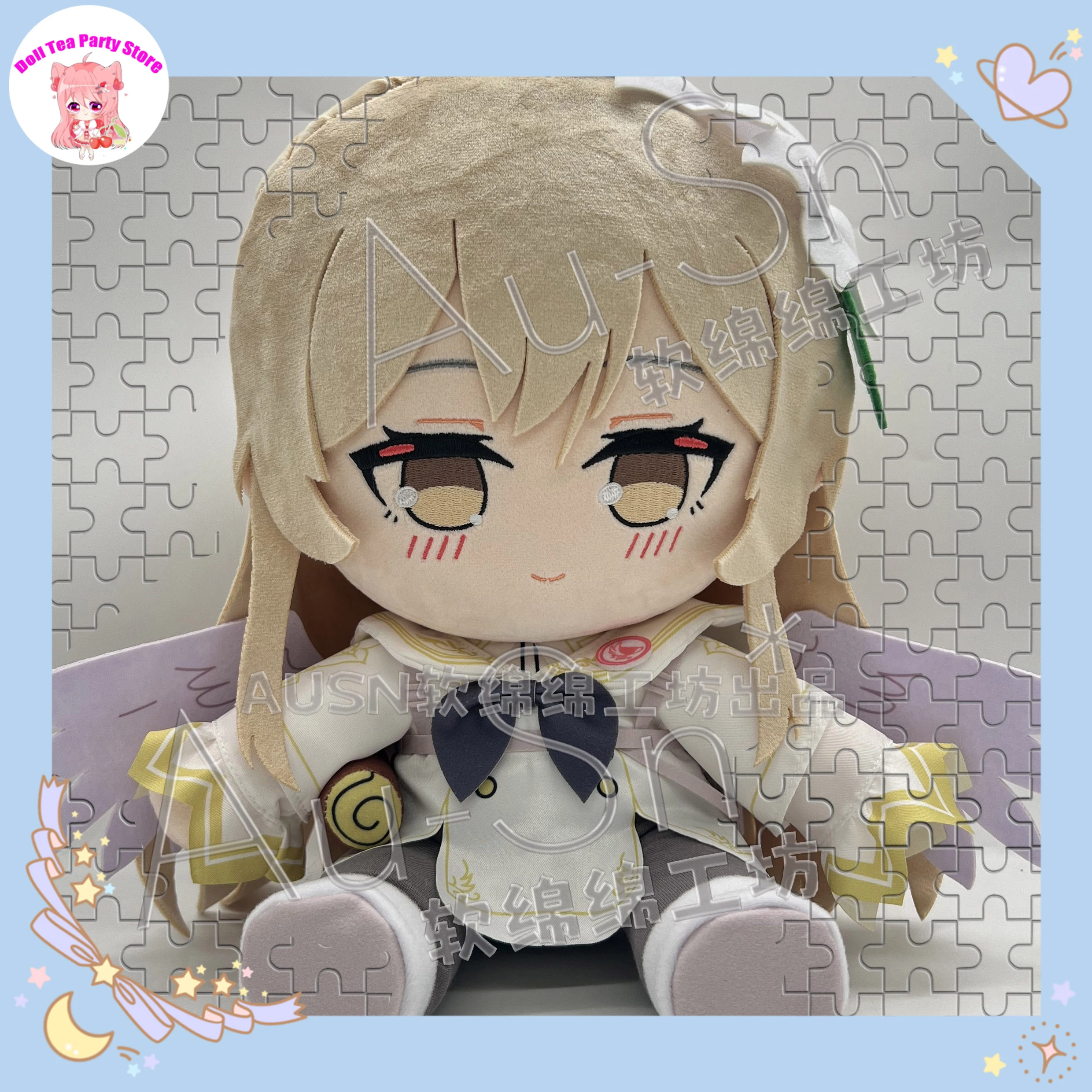 

Плюшевая игрушка-подушка Kirifuji Nagisa из Blue Archive, 30 см, в милном наряде, поза сидячая