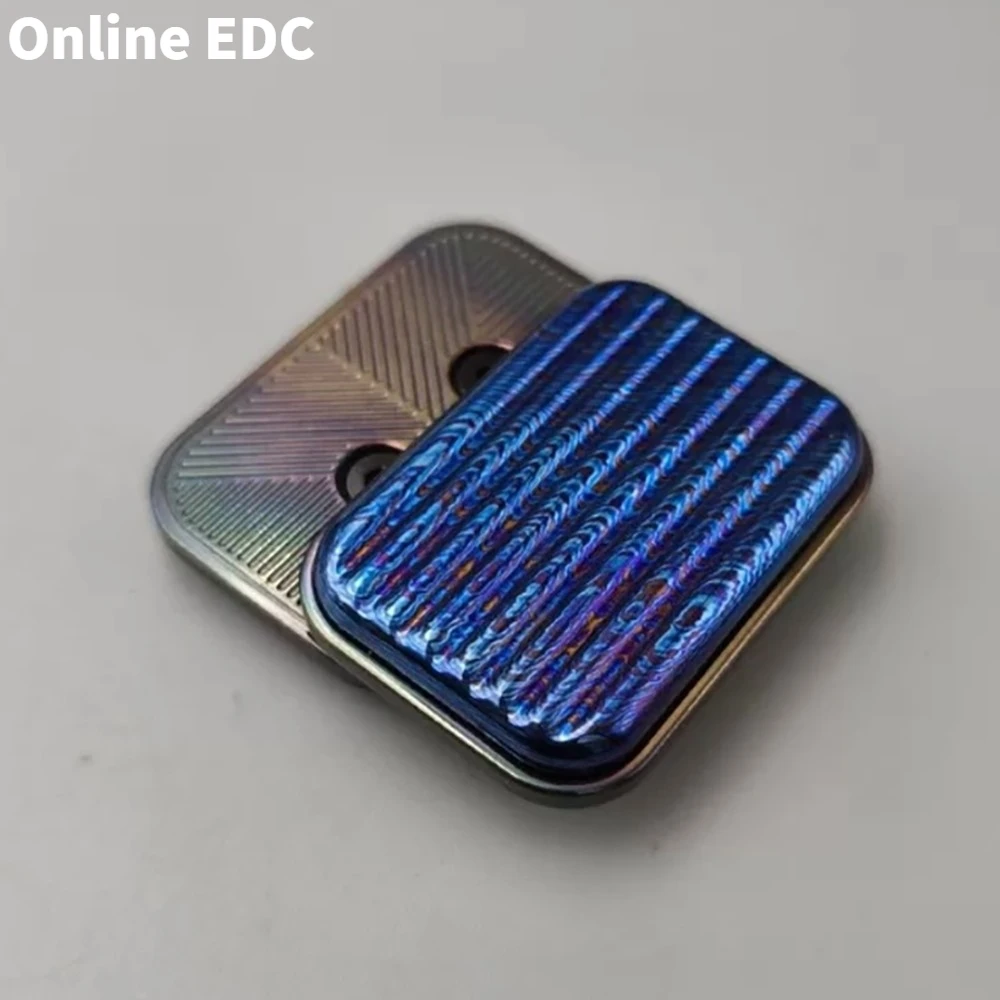 Pre proprietà Viaggi EDC Illimitato Pushing Slider Timascus Fidget Giocattoli per adulti Disegni originali Gadget per alleviare l'ansia