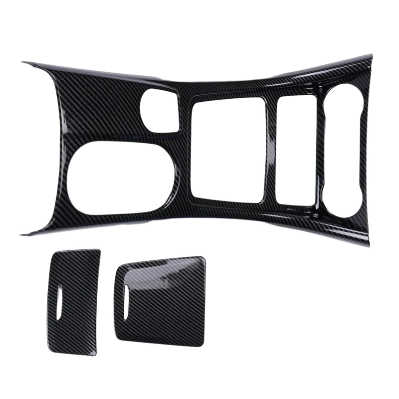 

Car Center Console Water Cup Holder Panel Frame Trim For Mercedes GLA CLA A Class W176 2013-2018 LHD ABS Carbon Fiber