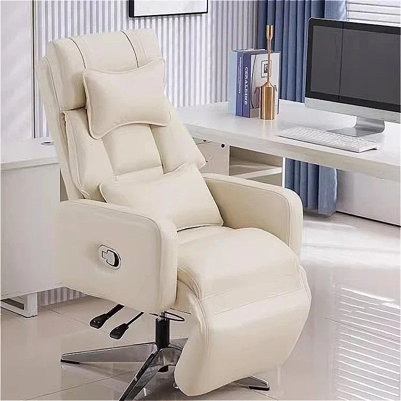 Luxury Boss Recliner Office Chair Comfortable Long Cushion Computer Chair Bedroom Game Home Lunch Back Chair Recliner FYOC