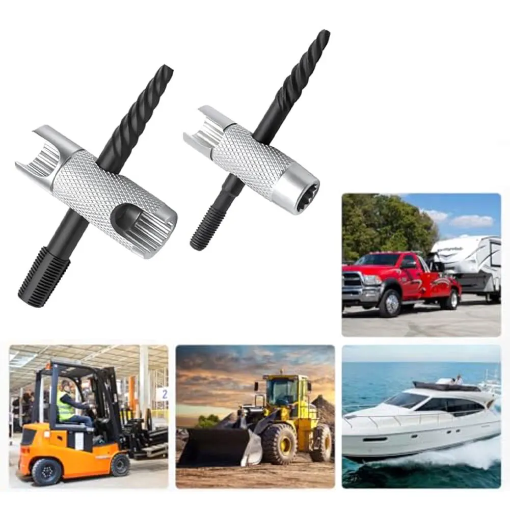 

2pcs Grease Nipple Installation Tool Dual-purpose Disassembly Tool Kit For 1/8" NPT PTF Grease Nipples For M10x1 10x5x2CM