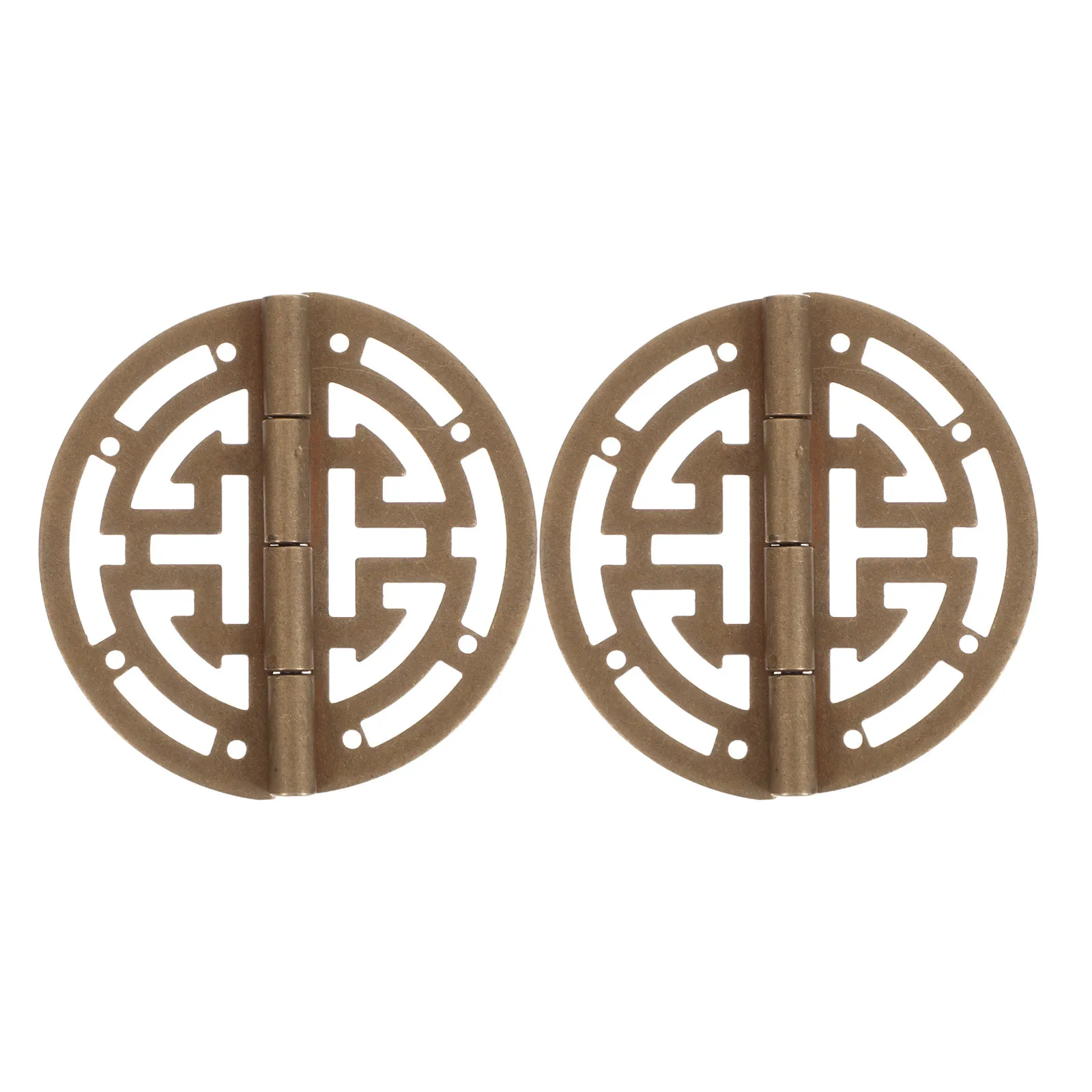 

2Pcs Brass Hinges Decorative Small Hinges for Jewelry Box Wooden Chest Cabinet Drawer Replacement Hardware Craft Parts