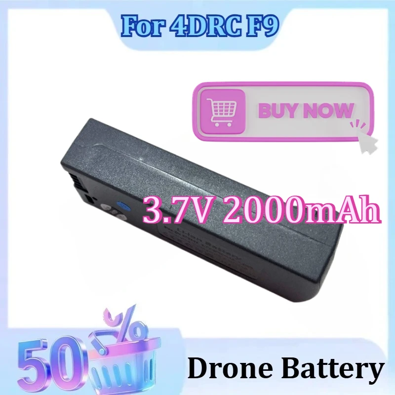 

3.7V 2000mAh for 4DRC F9 RC Quadcopter Accessory Parts High-Capacity Li-Poly Newly Upgraded Drone Battery Replacement