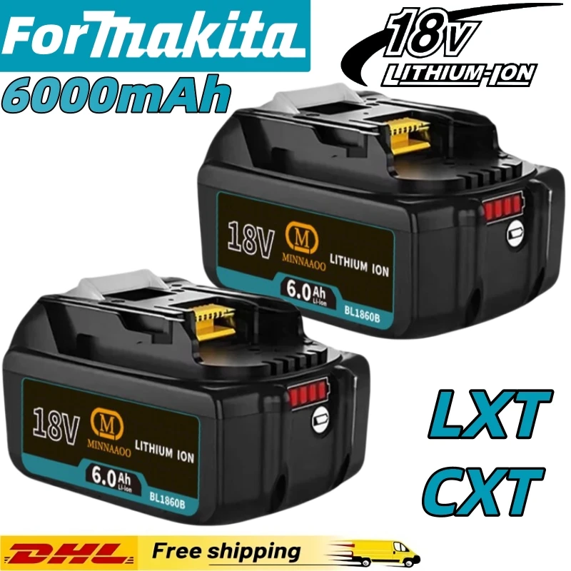 

Оригинальный аккумулятор для Makita BL1840 BL1830B BL1850B BL1850 BL1860 BL1815, 18 В, литий-ионный аккумулятор Быстрая зарядка 18 В