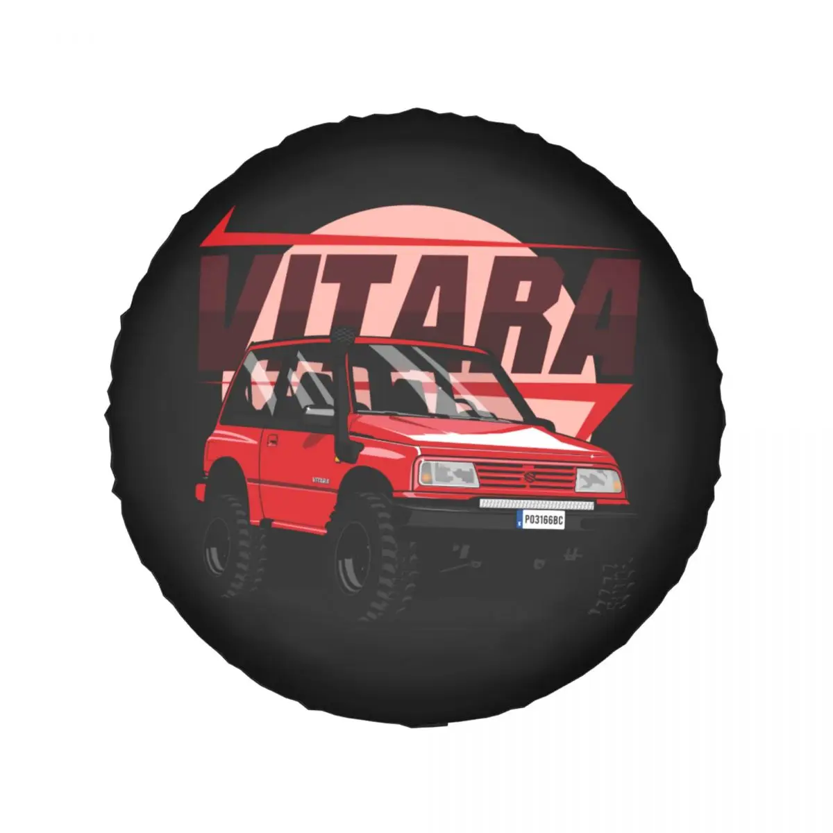 Custom Vitara Offroad Spare Tire Cover Case Bag Pouch for Jeep Hummer Car Wheel Protectors Accessories 14\