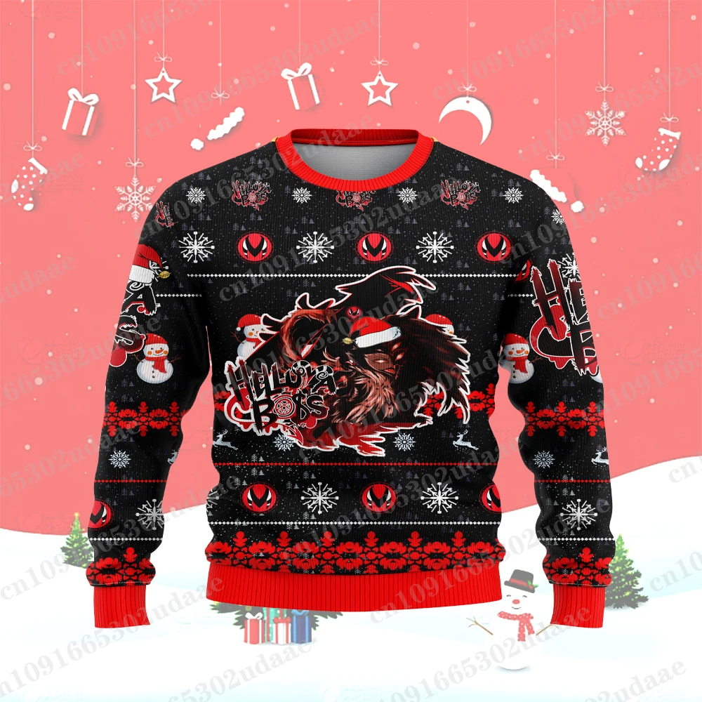 Helluva Boss Christmas Sweater Fall Pullover Top 2025 for Men and Women 2025 Fashion Couple Hoodie Sweatshirt