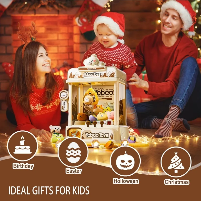 Kinder Vending Klaue Maschine Arcade Spiel Spielzeug Mädchen Mit Sound & Licht Pretend Spielen Indoor Klaue Puppe Puzzle Party Geschenke
