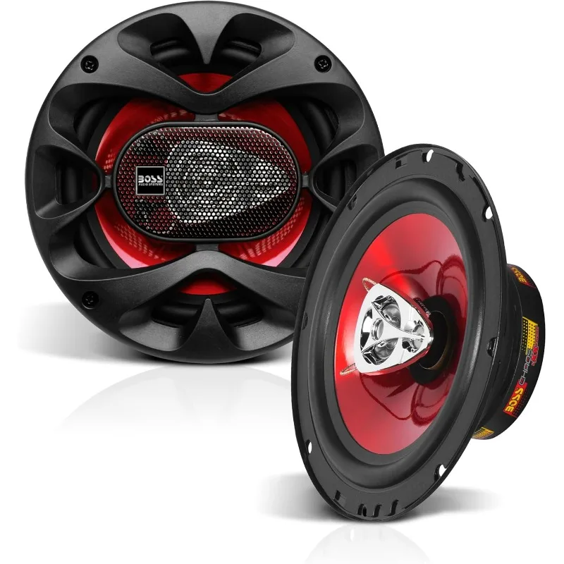 BOSS Audio Systems CH6530 Chaos Series 6.5 Inch Car Door Speakers - 300 Watts (Pair), 3 Way, Full Range, Tweeters, Coaxial,