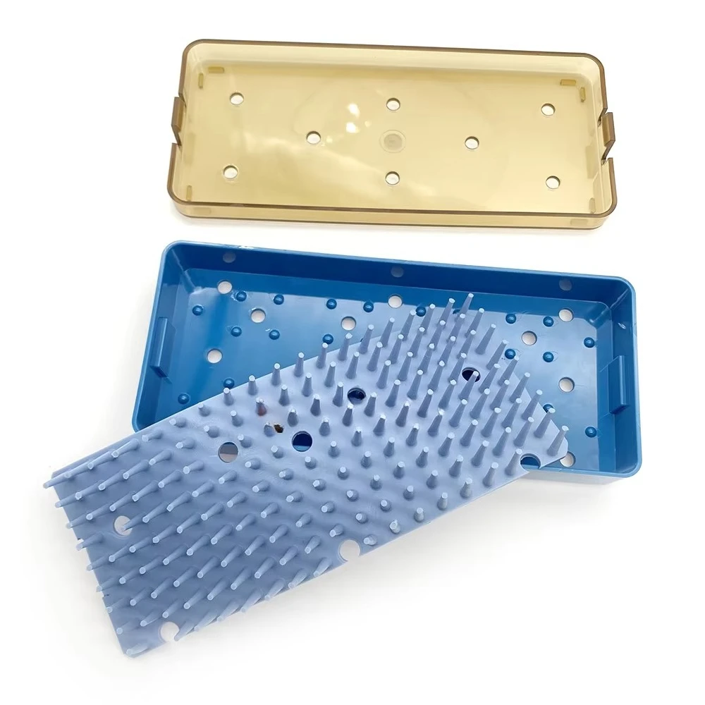 Small Single‑Layer Instrument Storage Case With Silicone Pads Tool Sterilizing Container For Pet Animal Use