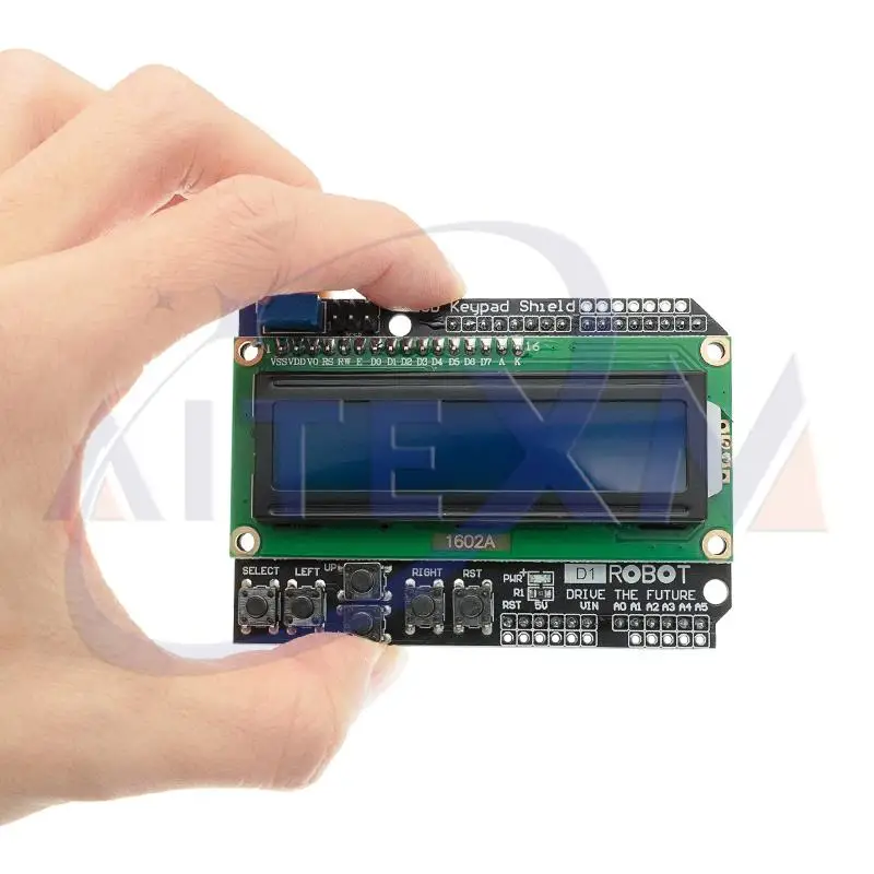 LCD Keypad Shield LCD1602 LCD 1602 Module Display Blue Screen For Arduino ATMEGA328 ATMEGA2560 Raspberry pi UNO