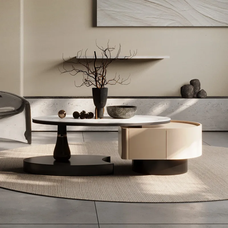 

Modern Light Luxury Coffee Tables Simple Creative Solid Wood Coffee Tables Fashion Living Room Furniture Einen Couchtisch YSCJ