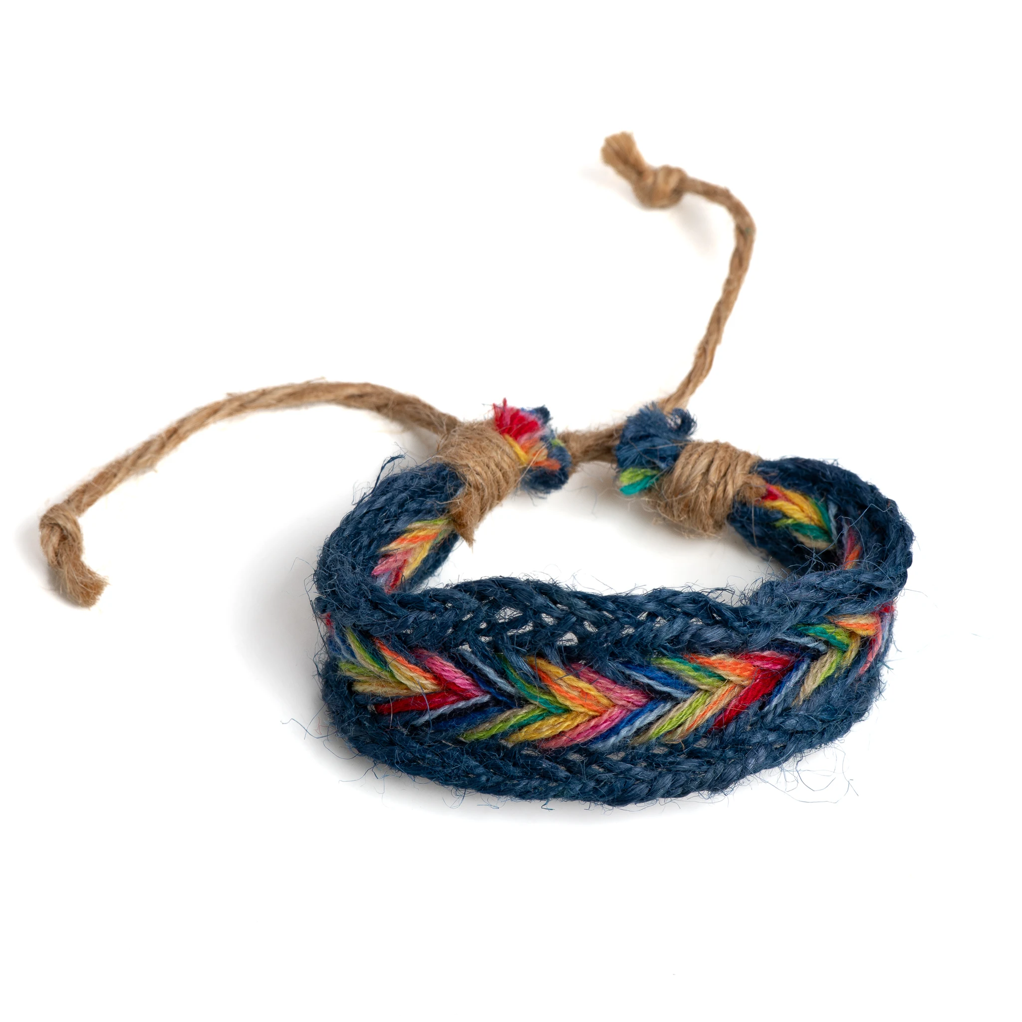 Bracelet en macramé tissé à la main pour femme, ficelle réglable, fil tissé, vente en gros, # KY315