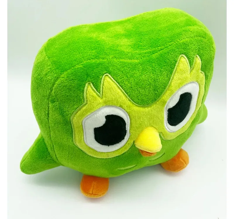 جميل الأخضر الثنائي بلوشي من الثنائي البومة الكرتون أنيمي ألعاب من نسيج مخملي لينة محشوة الحيوان بلوشي دمى الأطفال هدية عيد ميلاد