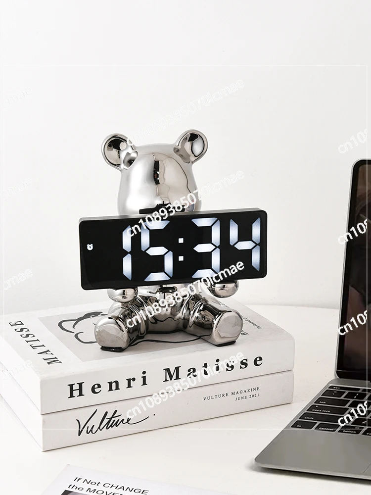 Digital Smart Desktop Clock Display, Electronic Ornament, Home, Living Room, Bedroom