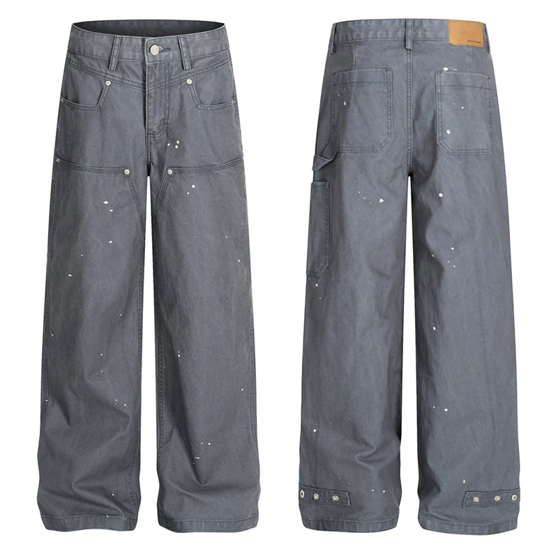 

Новые мужские джинсы High Street: прямые, свободные, с контрастными вставками, эффектом брызг краски и бахромой по низу