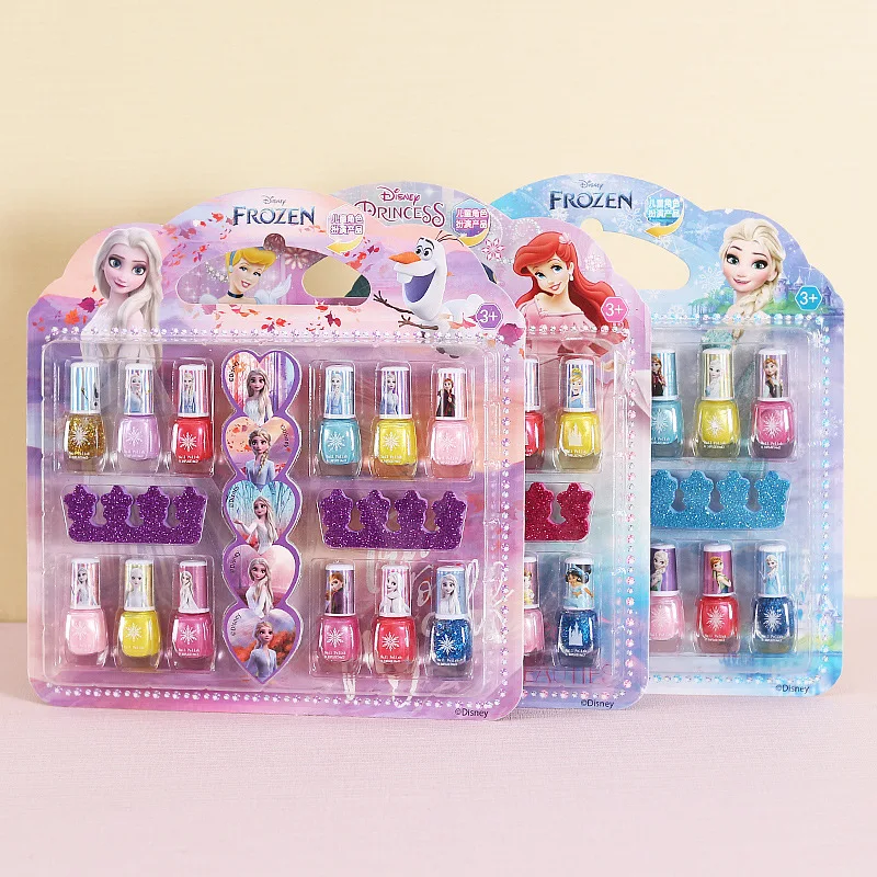 Disney enfants congelés vernis à ongles cosplay dérivés d'animation fille Elsa princesse maquillage ensemble de jouets