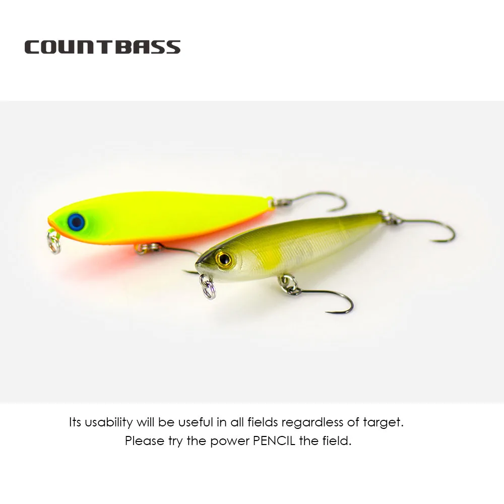 COUNTBASS Wobbler Topwater 55mm 2-3/16" 3g 1/8 oz. Schwimmender Köder, Bleistiftstopfen, Angler-Angelköder, La Peche Au Leurre Hardbaits – Detail 8