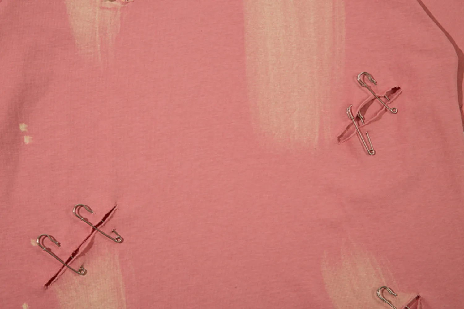 High Street Tees T Shrits Men's Retro Vintage Distressed Hole Back Needle Printed Short Sleeved T-shirt Spring and Summer