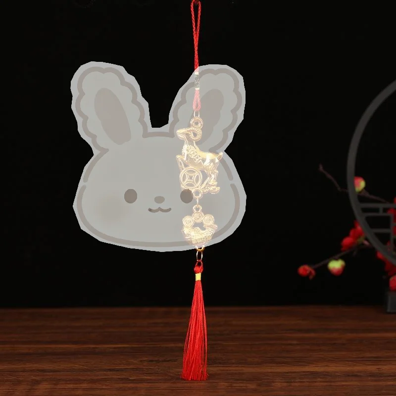 2027 Year of the Sheep Wall Hanging Pendant Lucky New Year Ornament Anti-fade Potted Decor for Office Desk Spring Festival Deco