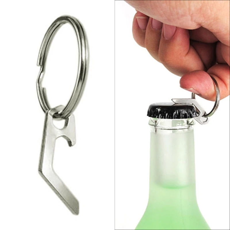 

Alloy Beer Bottle Opener Keychain Pocket Keyring Mini Bottle Openers