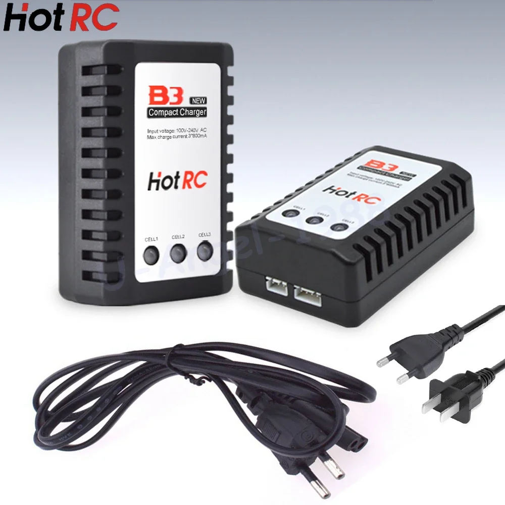 Hot Rc B3 10w LIPO Battery Charger B3 7.4v 11.1v Li-polymer Lipo Battery Charger 2s 3s Cells for RC LiPo Battery