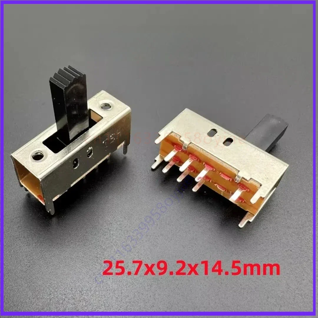 100pcs for tsh ss23h02g15 sliding toggle switch power supply direct plug double row 8-pin 3-speed push handle height 15mm