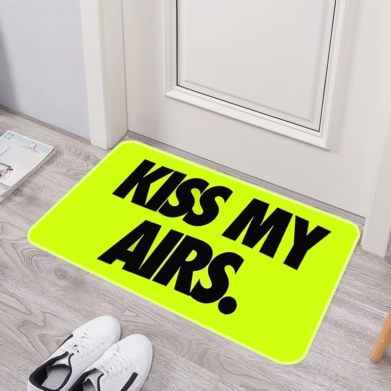 Welcome Mat Kiss My Airs Bedroom Mats Entrance Doormat Kitchen Carpet Home Balcony Carpets Bath Foot Rug Bathroom Door Room Rugs