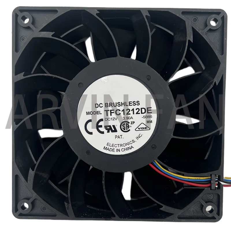 Original For TFC1212DE 12CM 12038 12V 3.9A 252CFM Winds Of Booster PWM Fan Violence For Bitcoin Miner Super Cooling