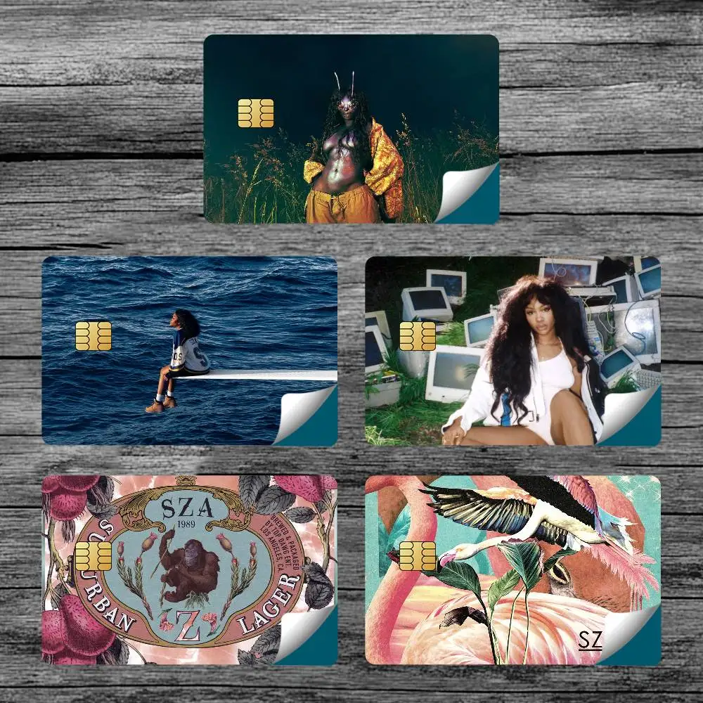 Fashion Singer SZA Card Stickers for Bank Access Protective Waterproof Film Cover Sticker Surprise Gift