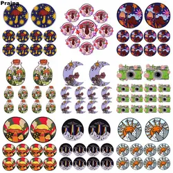 10PCS/lots Cartoon/Mushroom Patch Sun Moon Embroidery Patch Iron On Patches For Clothing Letter Patches On Clothes Sew Sticker