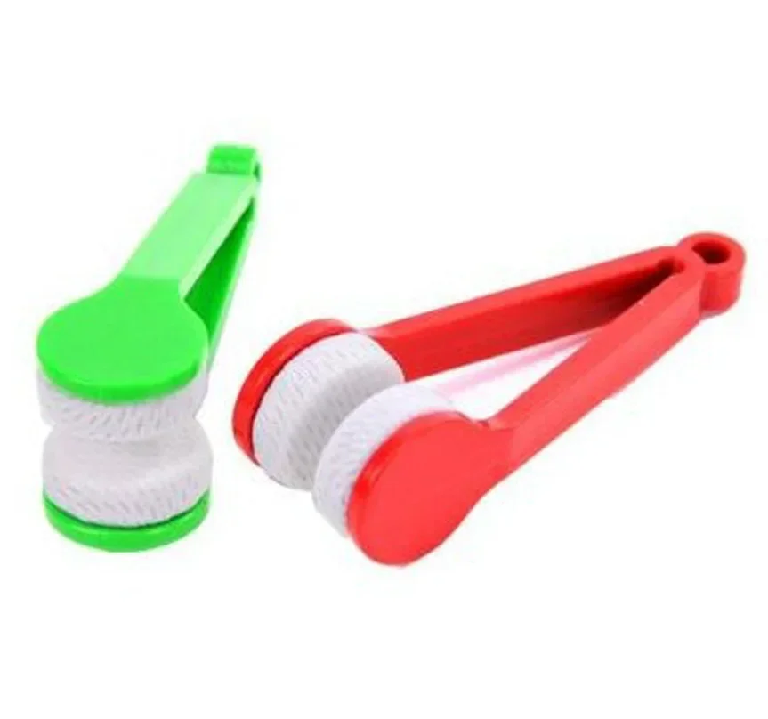 Portable Glasses Cleaning Rub Mini Multifunctional Two-side Eyeglasses Clean Brush Microfiber Spectacles Cleaner Wipes Tools