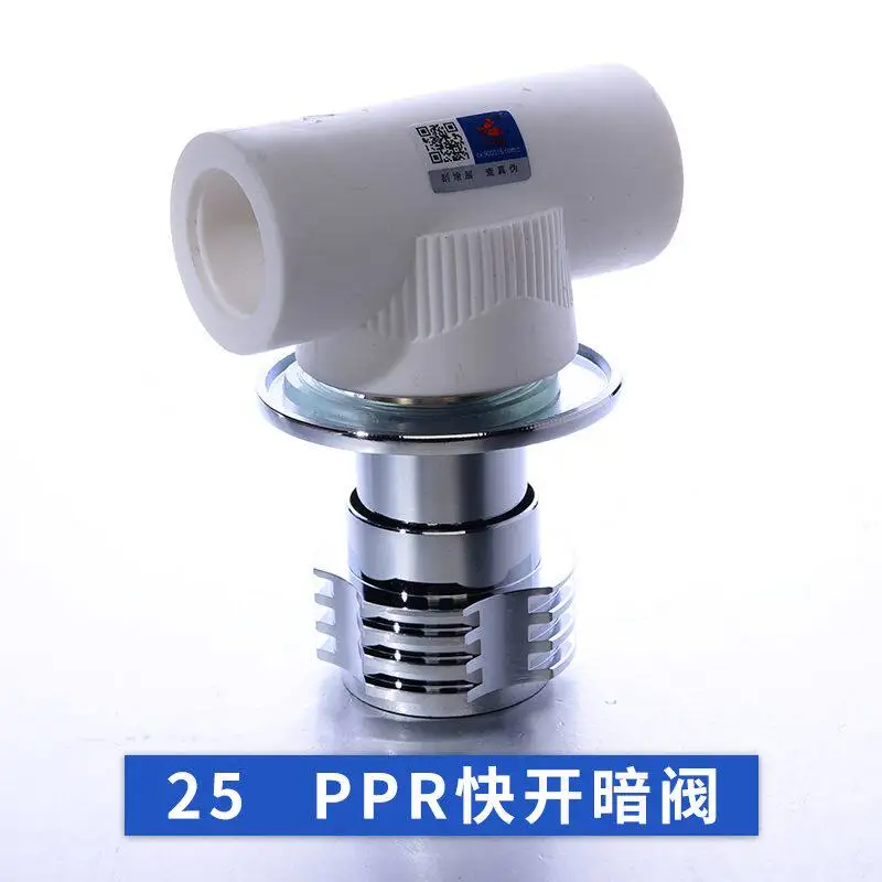Quick open dark valve ppr water pipe fittings 4 points 6 points