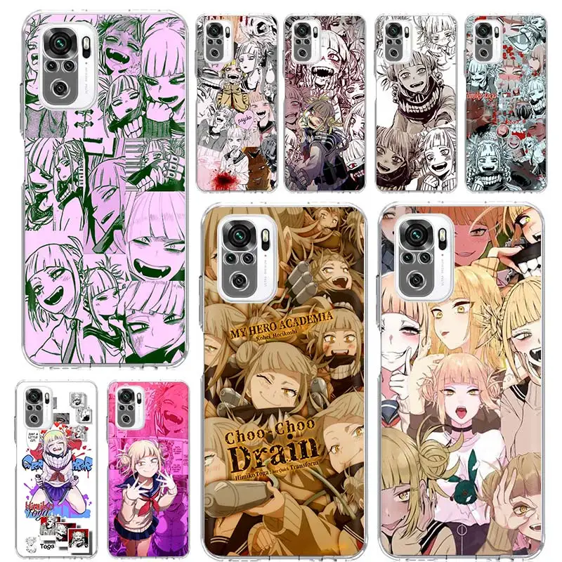 Cute Himiko Toga Anime Phone Case Coque For Xiaomi Redmi Note 13 12S 12 11 11S 11T 11E 10 Pro Plus 10S 9 9S 9T 8 8T Global 7 Cov