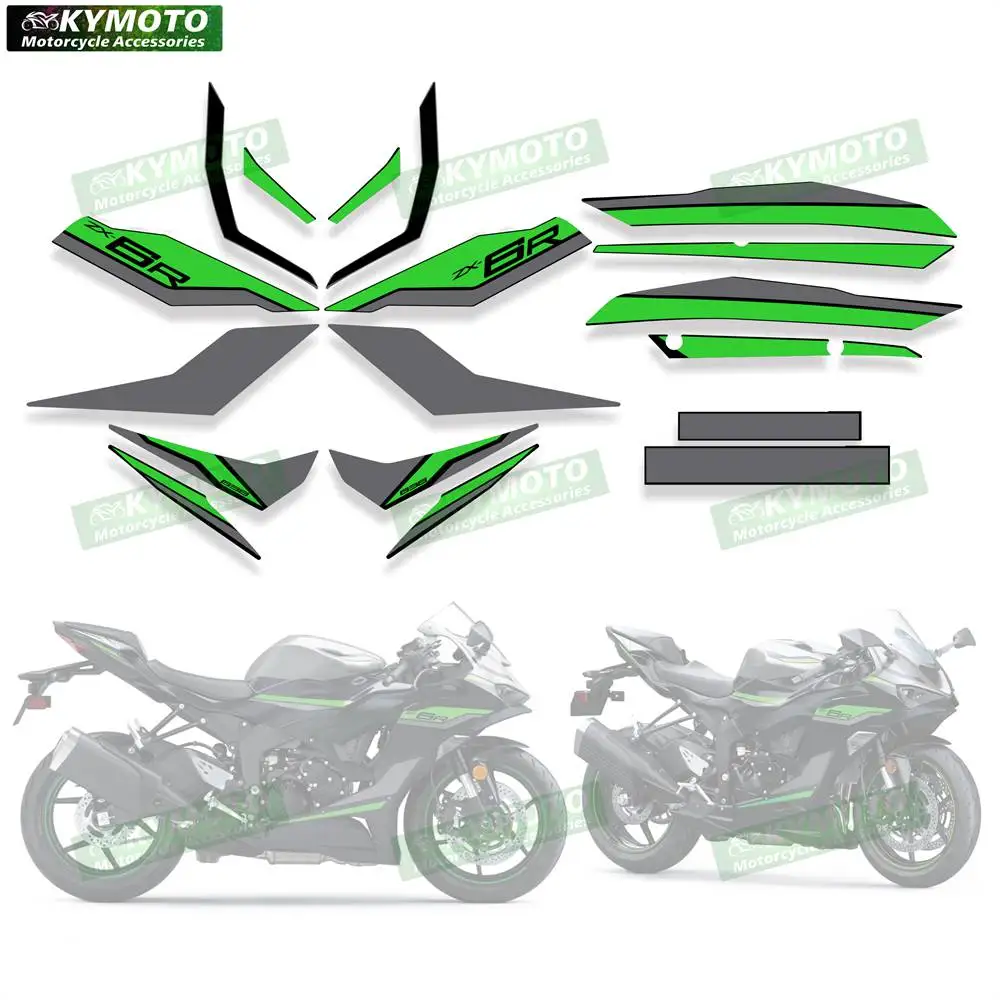 

For ZX-6R ZX636 ZX6R 2019 2020 2021 2022 2023 2024 2025 motorcycle accessories fairing fuel tank sticker full car sticker kit