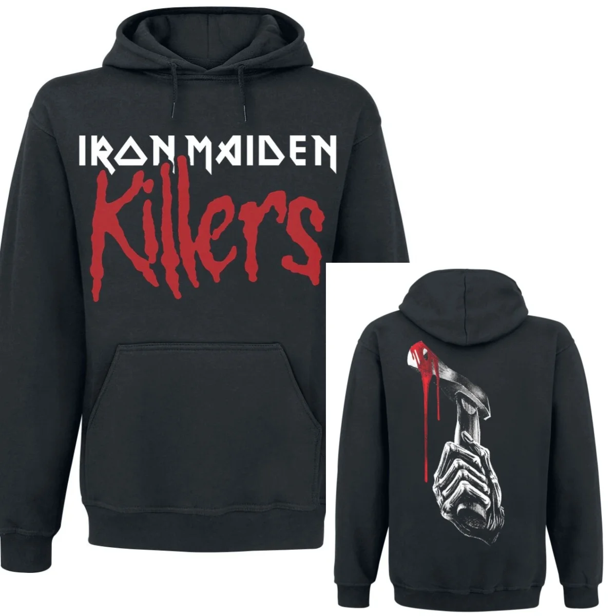 Nowa bluza z kapturem Big Axe _ Iron Maiden 2026 Jesień i Zima Luksusowa, ekskluzywna, dla kobiet i mężczyzn, styl Y2k