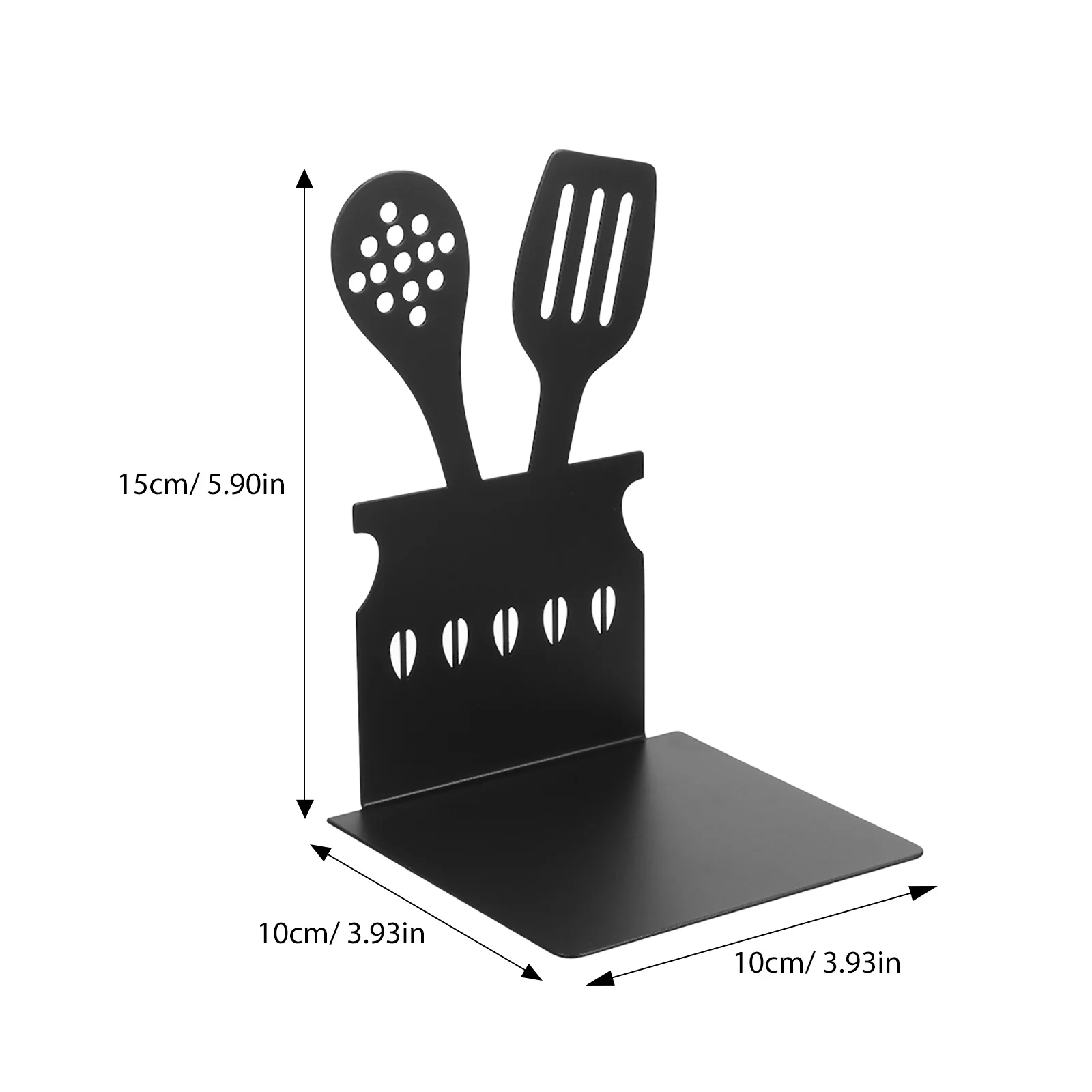 1Pair Metal Book Ends Decorative Tableware Desktop Book Organizer Shelf Stopper Bookends for Shelves