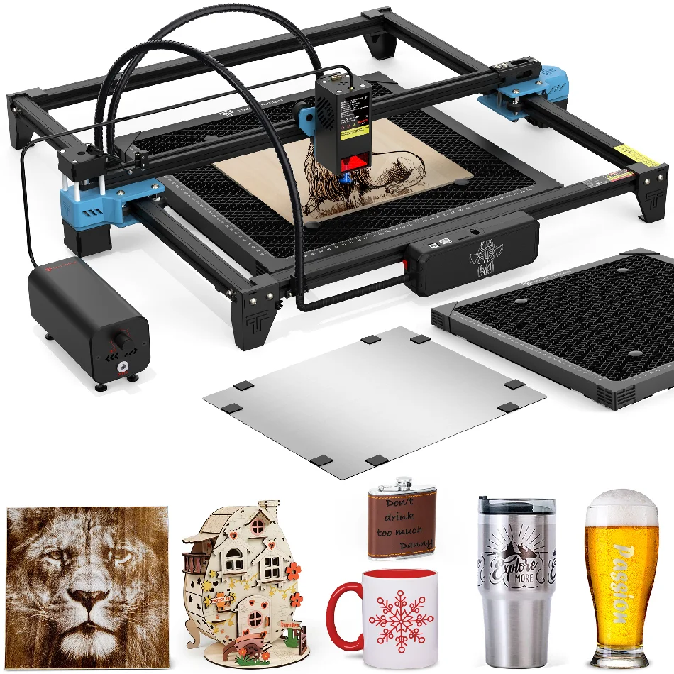 TTS 20W xtool d1 DIY  engraving machine reci w series glass tube tumblers blanks pen and jewelry