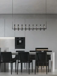 Black Brass Silver LED Ceiling Chandelier Hanging Lamp Suspension Luminaire Lampen Kitchen Island Pendant Light For Dinning Room