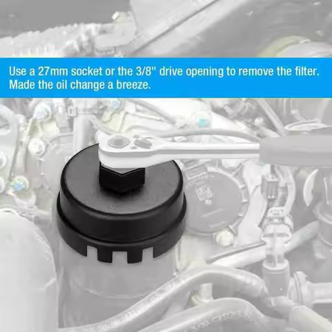 Fit Oil Filter Wrench Cap Housing Tool Remover 14 Flutes Dia 64mm Oil Filter Remove Cup Socket Wrench Cap Oil Grid Wrenc