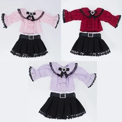 Original Ob11 Doll Clothes Gorgeous Lace Retro Dress Set Doll Lace Edge Skirt Clothes For Ob11,Obitsu11,Molly, Gsc, Ymy, 1/12Bjd