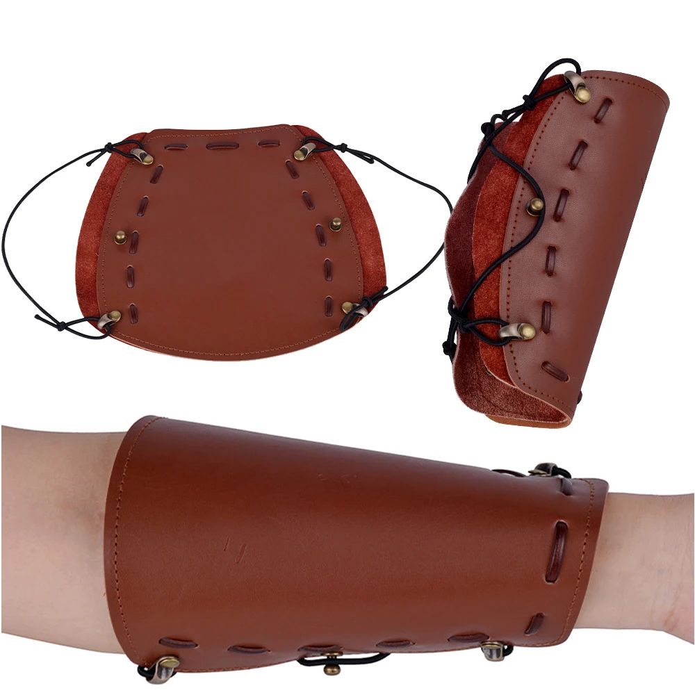 1PC New Cowhide Armguards Archery Sport Protective Accessories Archery Arm Guard Protector