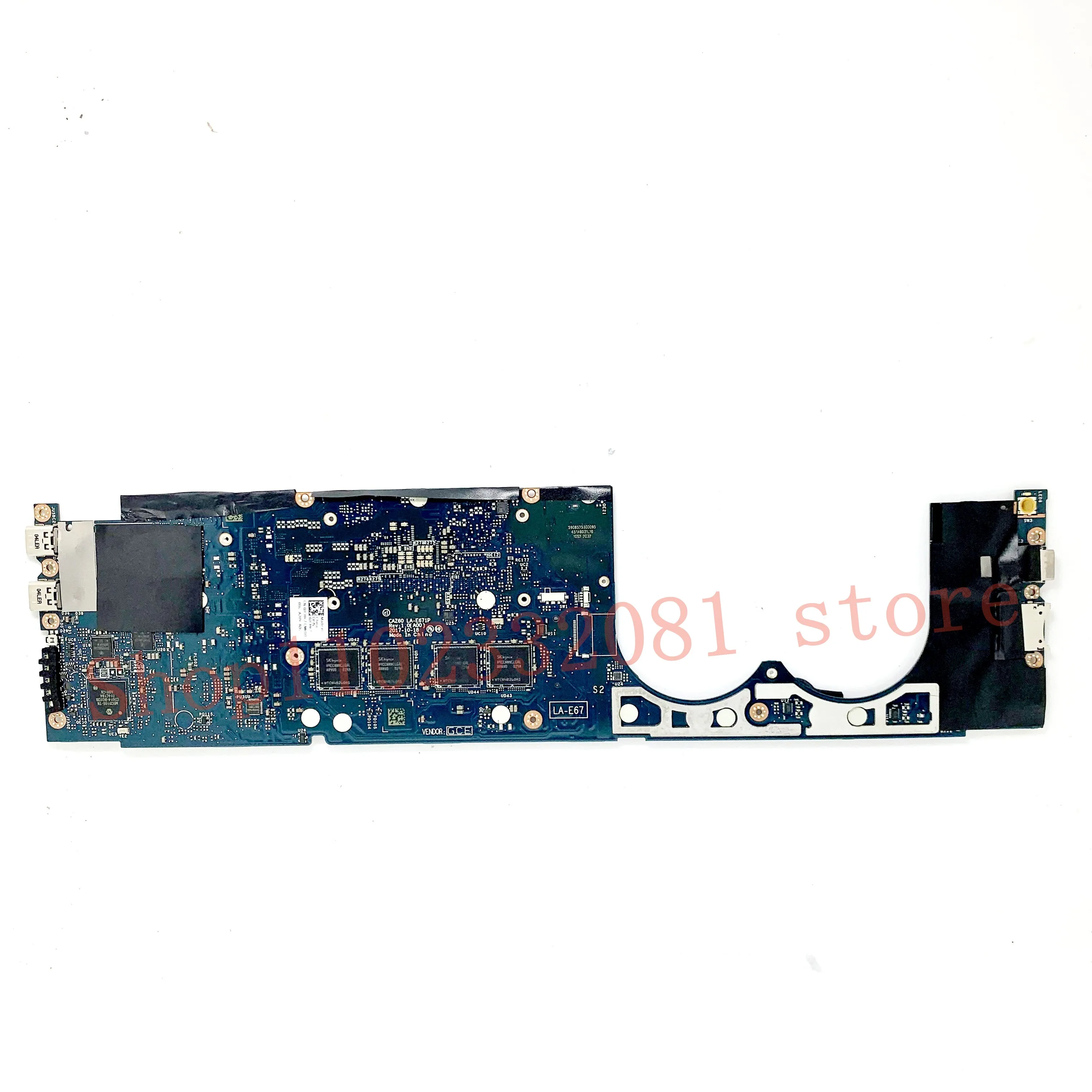 JCHK7 0JCHK7 CN-0JCHK7 W/ SR3L9 i5-8350U CPU Mainboard For Dell XPS 13 9370 Laptop Motherboard CAZ60 LA-E671P 100%Full Tested OK