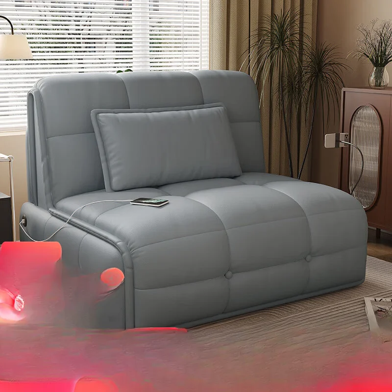 

Intelligent electric sofa bed foldable simple bedroom living room small apartment single and double wireless remote control sofa