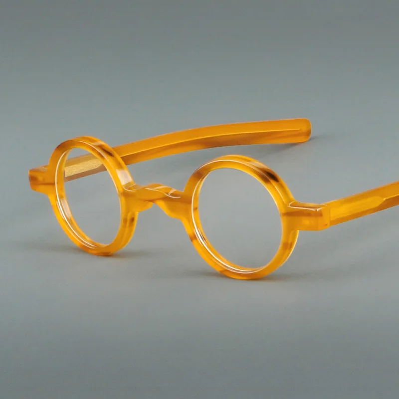 F·DRACON New Round Men's And Women's Eyeglass Frames Made Of Sheet Metal Fashionable Retro Optical Prescription Frame PES-18A