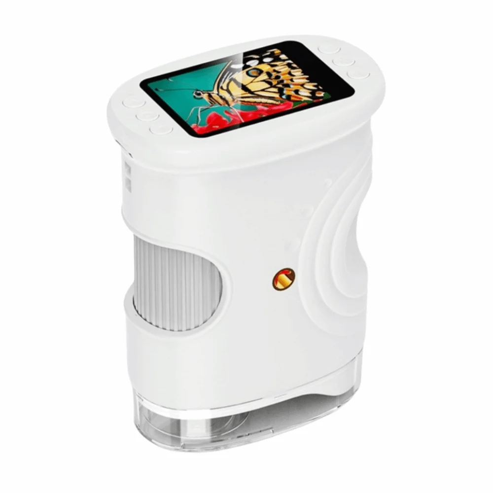 2 Inch IPS Screen Handheld Digital Microscope Portable HD Pocket Microscope Rechargeable Handheld Kids Microscope