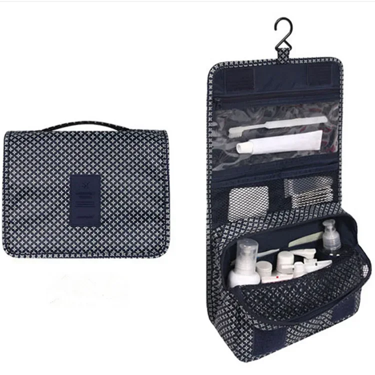 Sac de rangement imperméable pour cosmétiques pour femmes, trousse de voyage pour produits de toilette en poudre, trousse de maquillage à domicile avec crochet