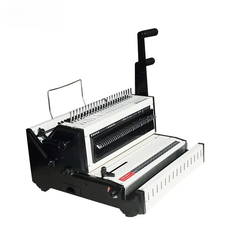 DC-2600 Wire Coil Binding Machine Manual Rubber Ring and Iron Ring 3:1 Two in One Tender