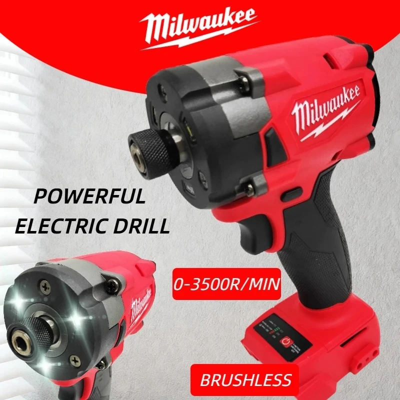 

100% оригинальный аккумулятор Milwaukee 18V 6.0Ah, бесщеточный ударный гайковерт M18 с шестигранным хвостовиком 1/4 дюйма, 18V, высокомоментный, беспроводной, компактный электроинструмент для крепления.