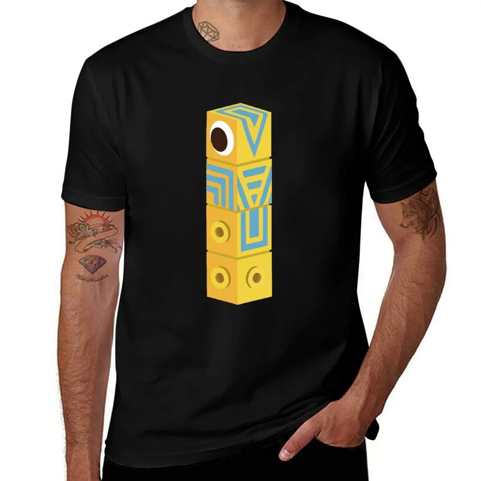Monument Valley Totem T-Shirt Plus Size Gym Sports T-Shirt